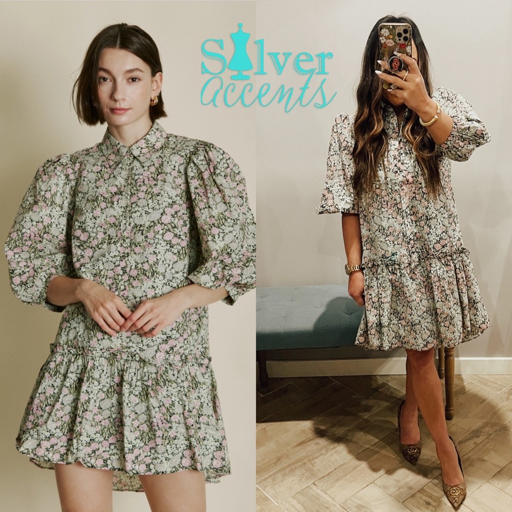 AUREUM Floral LYRICAL Shirt Dress NWT ANTHROPOLOGIE M